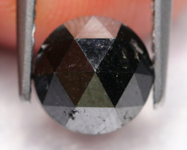 2.16Ct Fancy Black Rose Cut Natural Diamond Pendent