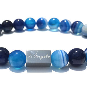 Blue Striped Onyx Agate Bracelets